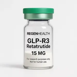 Retatrutide 15 mg peptide vial for advanced metabolic and weight management research