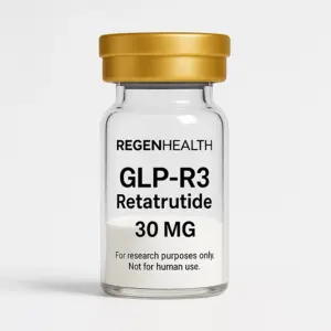 Retatrutide 30 mg peptide vial for metabolic and weight loss research